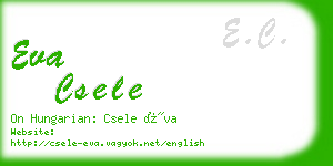 eva csele business card